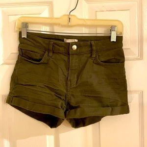 H&M Military green khaki shorts.
